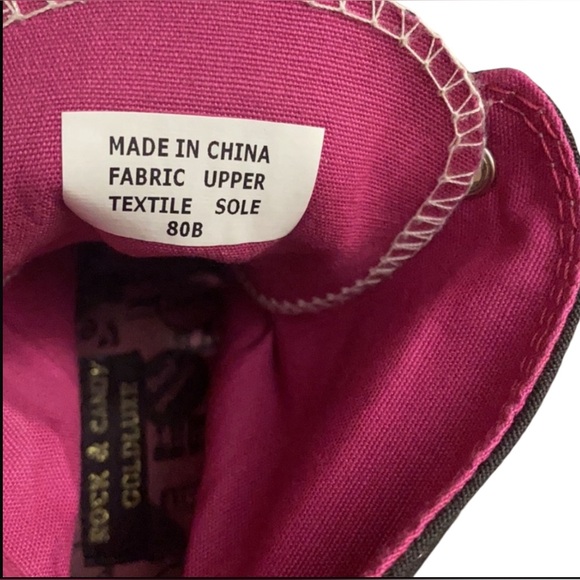 Rock & Candy| Goldluxe Wedge Platform Sneakers| Size 8|Black Pink White Gray - Picture 7 of 8